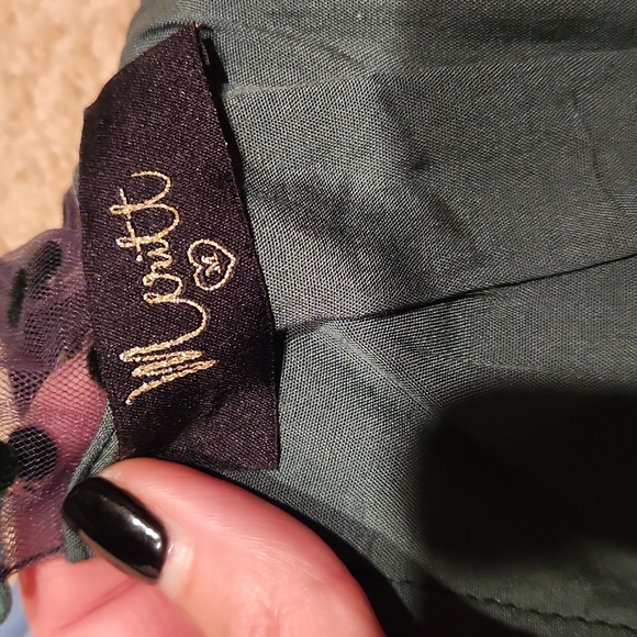 First Kiss Dreaming Dress In Hunter Green - Picture 4 of 7